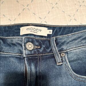 Hidden Los Angeles Women's High Rise Blue Jeans